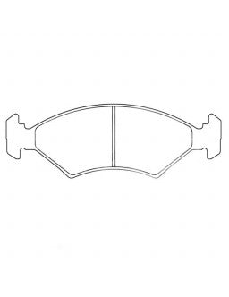 CL BRAKES | Plaquettes de Frein CL Brakes RC6 avant FORD Escort MK3 1.6 RS 1600 Turbo de 82