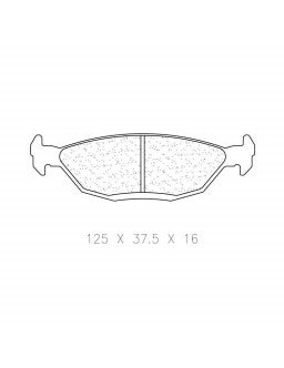 CL BRAKES Plaquettes de Frein CL Brakes RC5 arrière BMW M3 E30