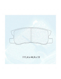 CL BRAKES | Plaquettes de Frein CL Brakes RC6 arriere Mitsubishi Pajero 3