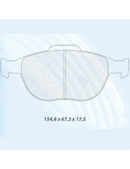 CL BRAKES | Plaquettes de Frein CL Brakes RC8  avant Ford Fiesta ST 150