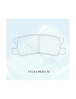 CL BRAKES Plaquettes de Frein CL Brakes RC6 arrière Mitsubishi Pajero 3