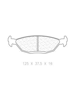 CL BRAKES Plaquettes de Frein CL Brakes RC5 arrière BMW M3 E30