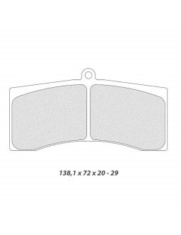 CL BRAKES Plaquettes de Frein CL Brakes RC8 5011W50T25