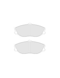 CL BRAKES Plaquettes de Frein CL Brakes RC6 avant Peugeot 306 S16