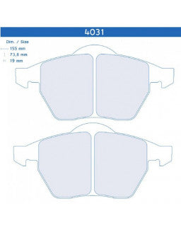CL BRAKES Plaquettes de Frein CL Brakes RC6E Volkswagen Golf IV