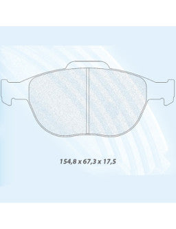 CL BRAKES Plaquettes de Frein CL Brakes RC8  avant Ford Fiesta ST 150