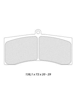 CL BRAKES Plaquettes de Frein CL Brakes RC8 5011W50T25