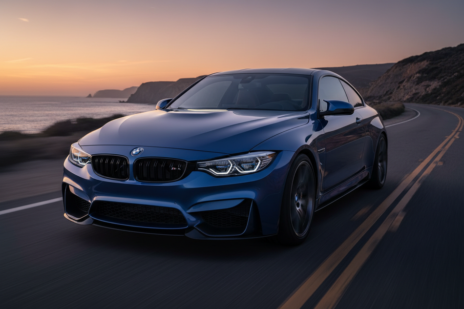 peux tu faire une image avec une voiture bmw m4